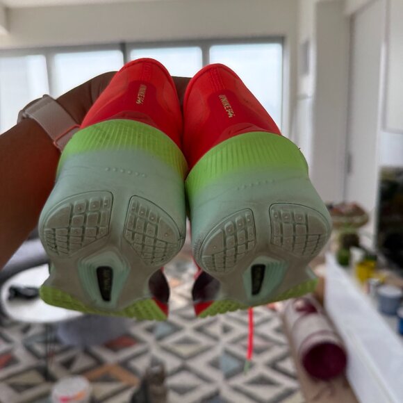 Nike ZoomX Athletic Shoes - Bright Orange and Lime - Picture 8 of 8